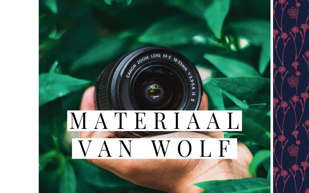 Materiaal dat ik gebruik tijdens een fotosessie